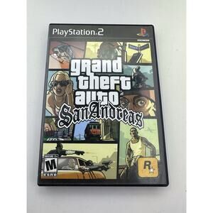 Grand Theft Auto San Andreas GTA Sony PlayStation 2 PS2 Map Tested Fast Shipping